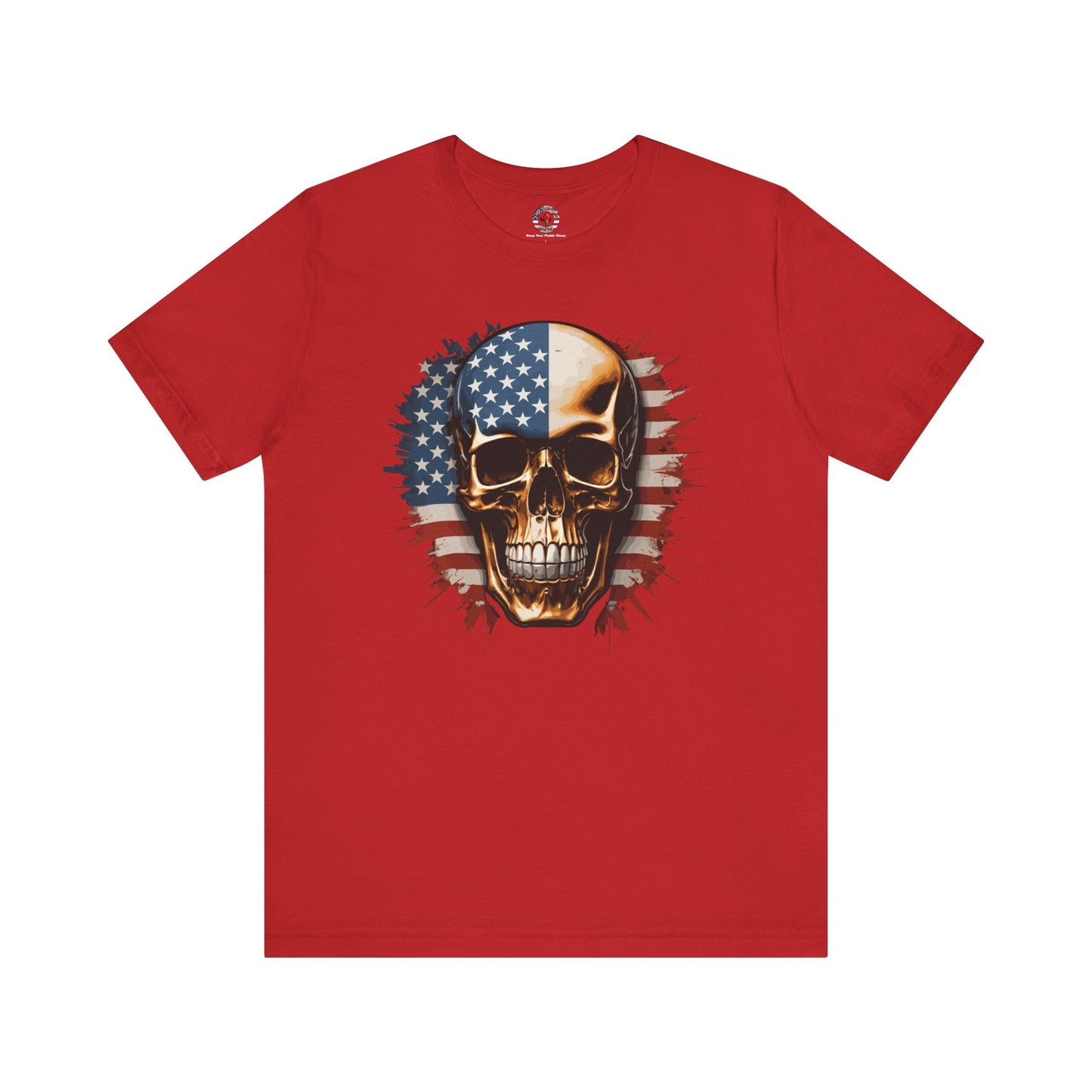 American Flag Skull T-Shirt The Devil's Pickle