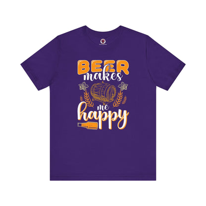 Beer Makes Me Happy T-Shirt The Devil's Pickle