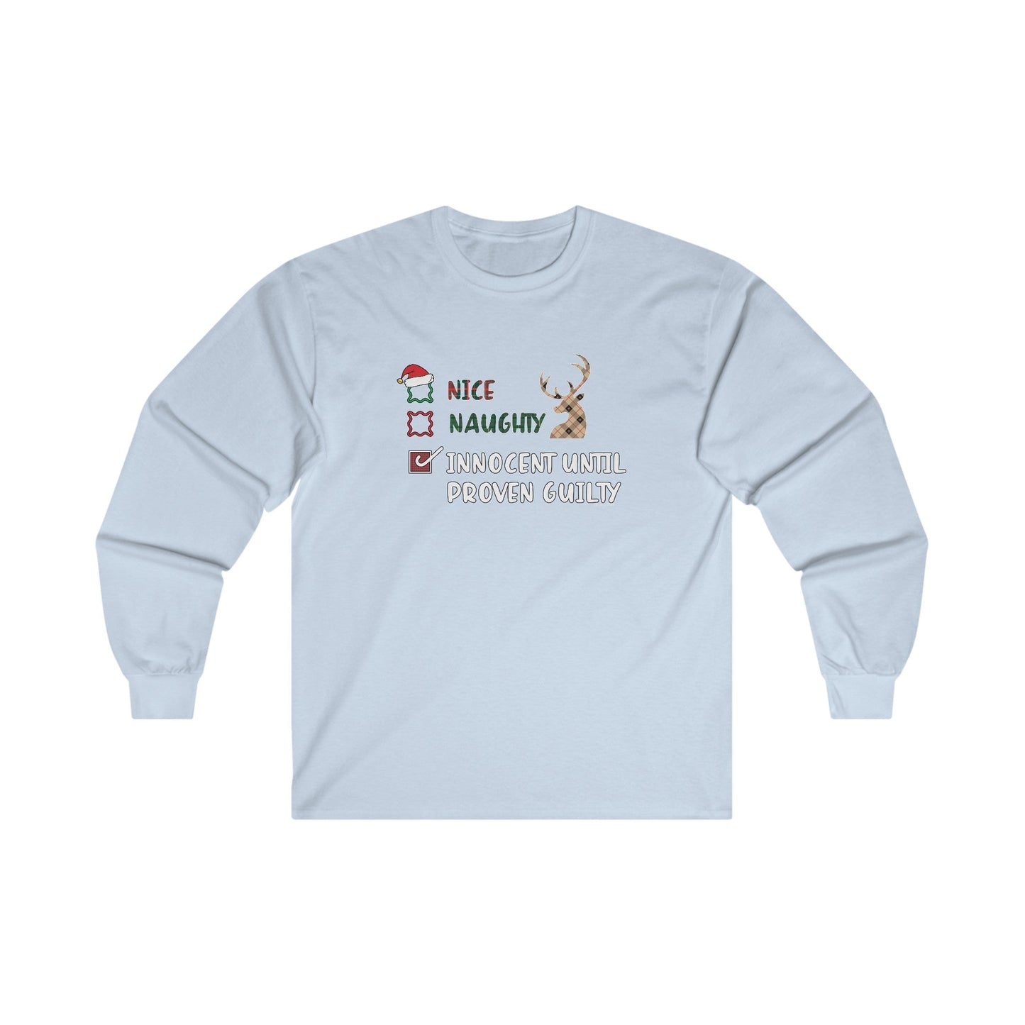 Innocent Until Proven Guilty Long Sleeve Tee The Devil's Pickle