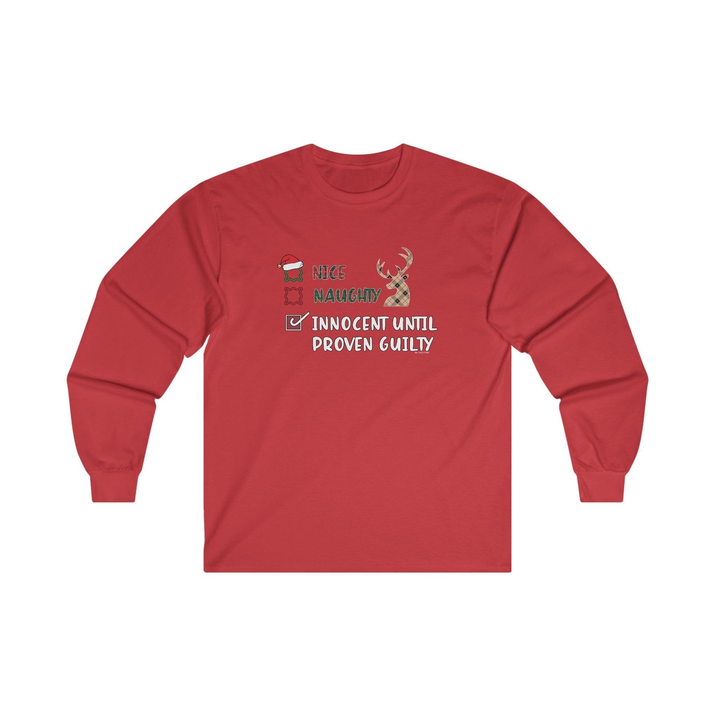 Innocent Until Proven Guilty Long Sleeve Tee The Devil's Pickle