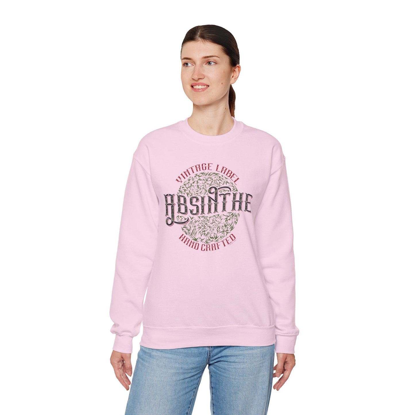 Vintage Label Absinthe Crewneck Sweatshirt The Devil's Pickle