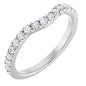 Platinum 1/3 CTW Lab-Grown Diamond Contour Band Ethereal Legacy Boutiques
