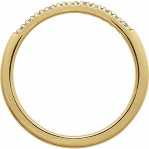14K Yellow Natural Aquamarine Stackable Ring Ethereal Legacy Boutiques