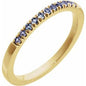 14K Yellow Natural Alexandrite Stackable Ring Ethereal Legacy Boutiques