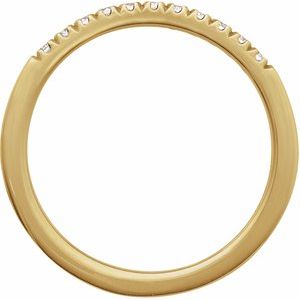 14K Yellow 1/6 CTW Natural Diamond Stackable Ring Ethereal Legacy Boutiques