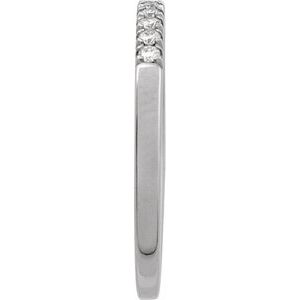 14K White 1/6 CTW Natural Diamond Stackable Ring Ethereal Legacy Boutiques
