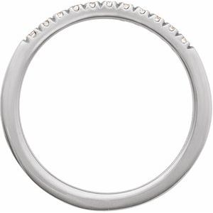 14K White 1/6 CTW Natural Diamond Stackable Ring Ethereal Legacy Boutiques