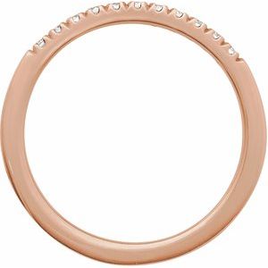 14K Rose 1/6 CTW Natural Diamond Stackable Ring Ethereal Legacy Boutiques