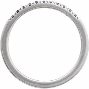 14K White Natural Alexandrite Stackable Ring Ethereal Legacy Boutiques