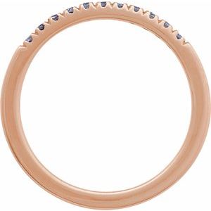 14K Rose Natural Alexandrite Stackable Ring Ethereal Legacy Boutiques