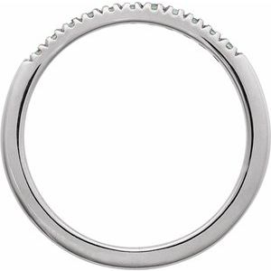 14K White Natural Aquamarine Stackable Ring Ethereal Legacy Boutiques