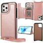 For iPhone 14 phone leather case Crazy Horse Apple 13 phone case Creative max skin insert card protective case
