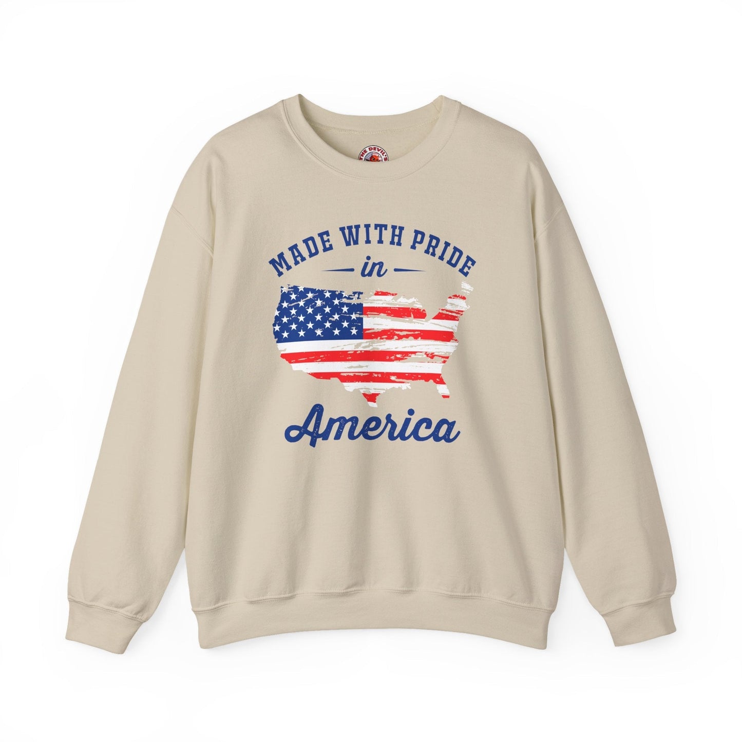 Made With Pride In America Crewneck Sweatshirt The Devil's Pickle