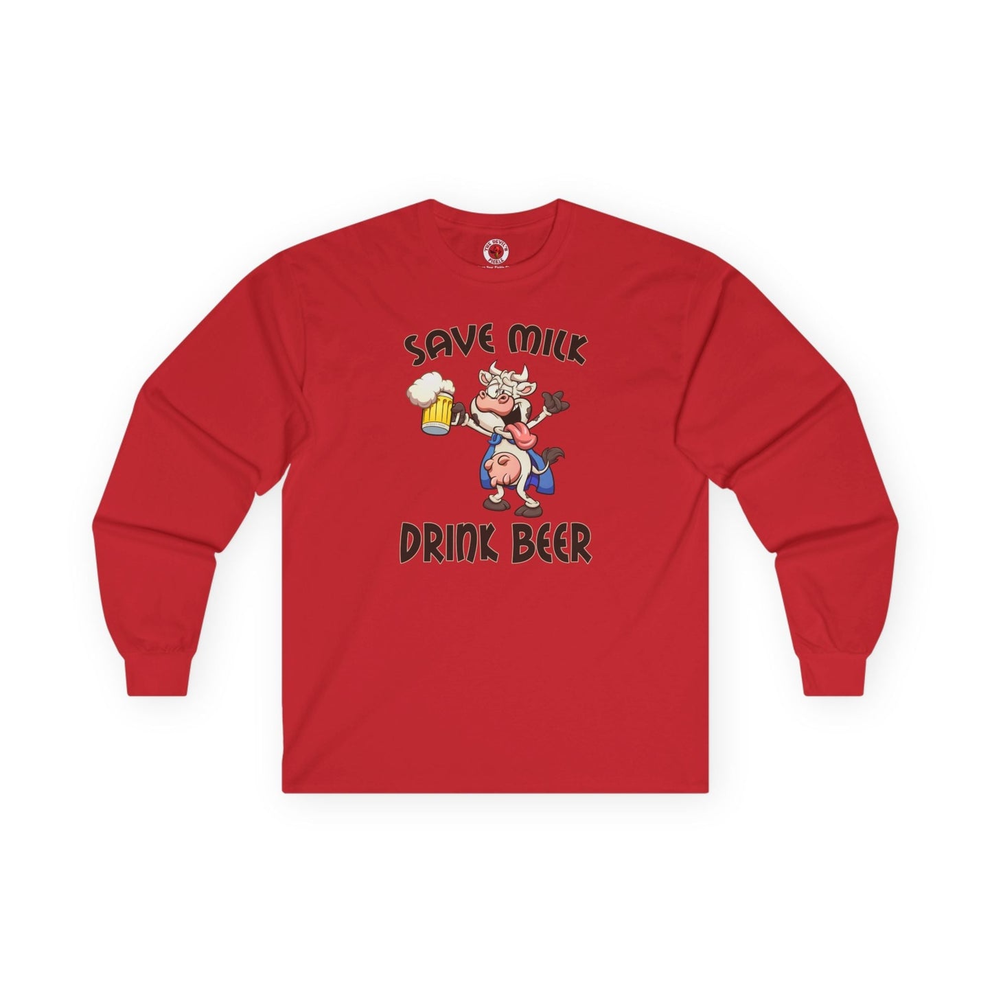 Save Milk Drink Beer Long Sleeve Tee The Devil's Pickle