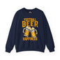 Football Beer and Happiness Crewneck Sweatshirt The Devil's Pickle