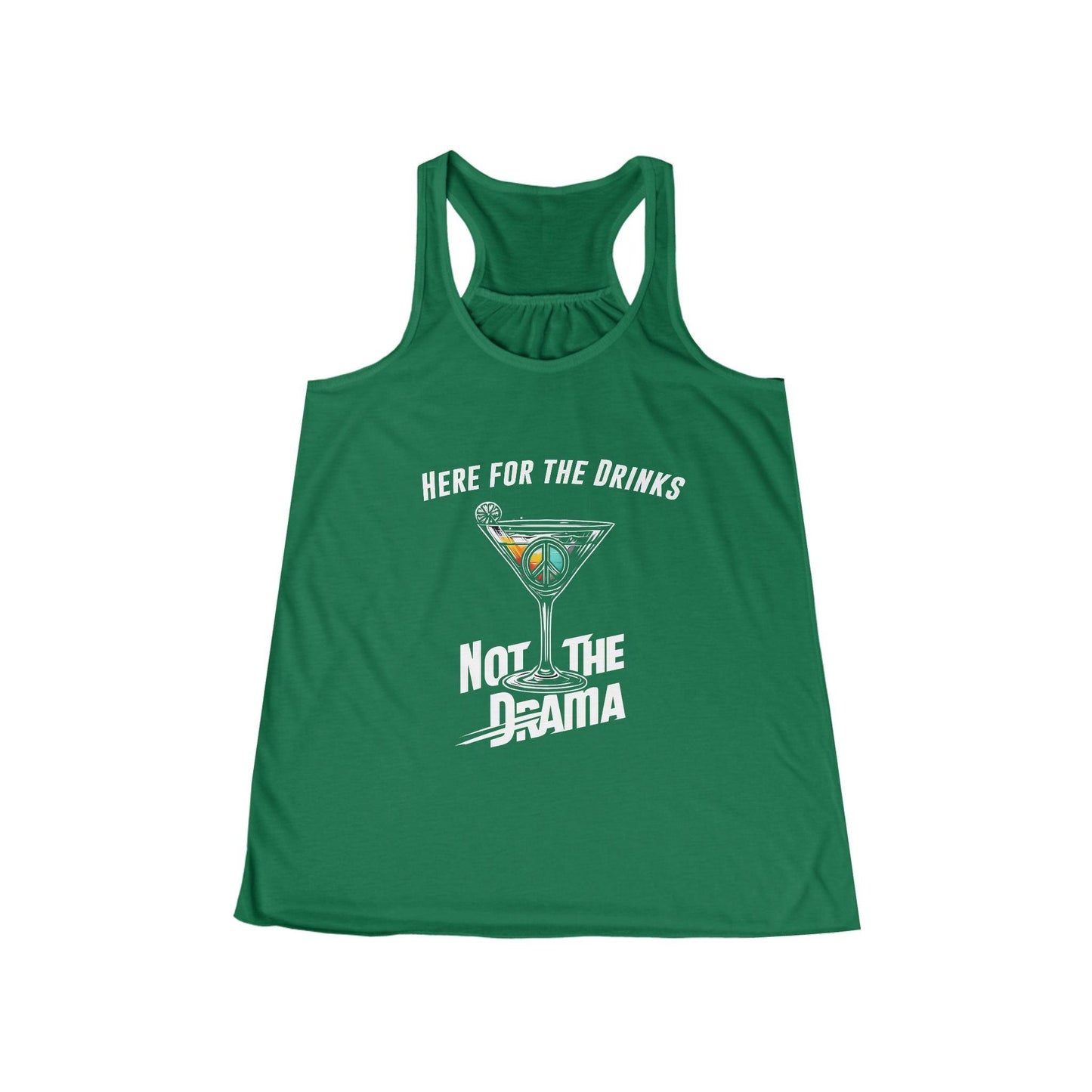 No Drama Womens Flowy Racer Back Tank Top Country in My Heart