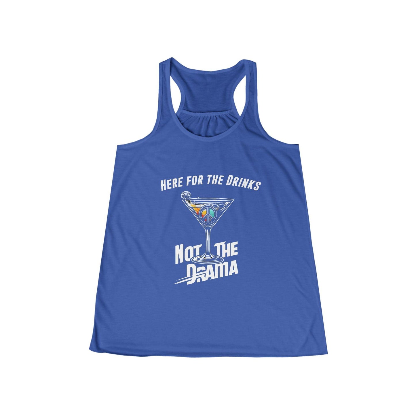 No Drama Womens Flowy Racer Back Tank Top Country in My Heart