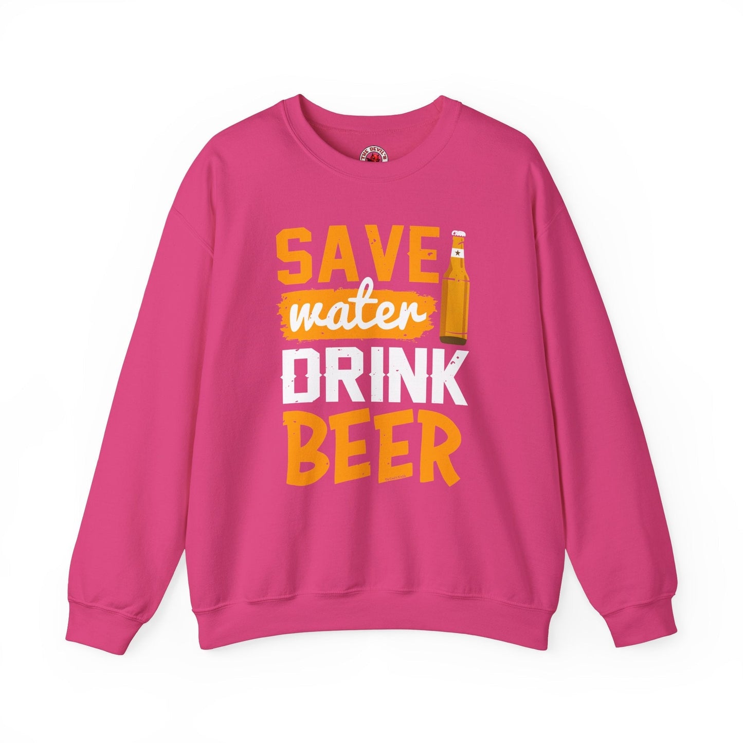Save Water Drink Beer Crewneck Sweatshirt The Devil's Pickle