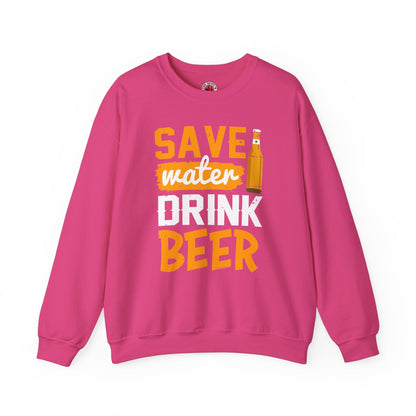 Save Water Drink Beer Crewneck Sweatshirt The Devil's Pickle