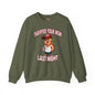 Tariffed Your Mom Last Night Crewneck Sweatshirt The Devil's Pickle