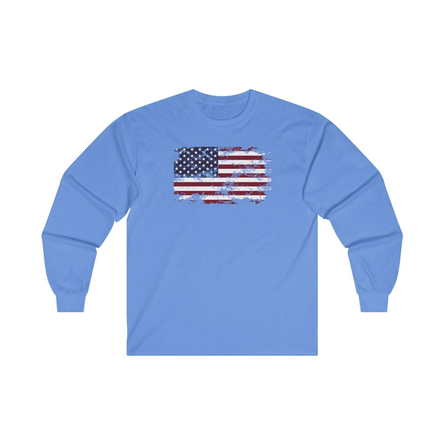 Vintage Style American Flag Long Sleeve Tee The Devil's Pickle