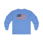 Vintage Style American Flag Long Sleeve Tee The Devil's Pickle