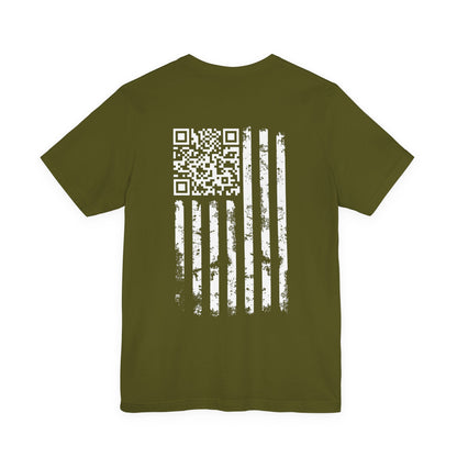 American Flag QR Code T-Shirt The Devil's Pickle