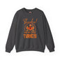 Thankful For My Little Turkeys Crewneck Sweatshirt The Devil's Pickle