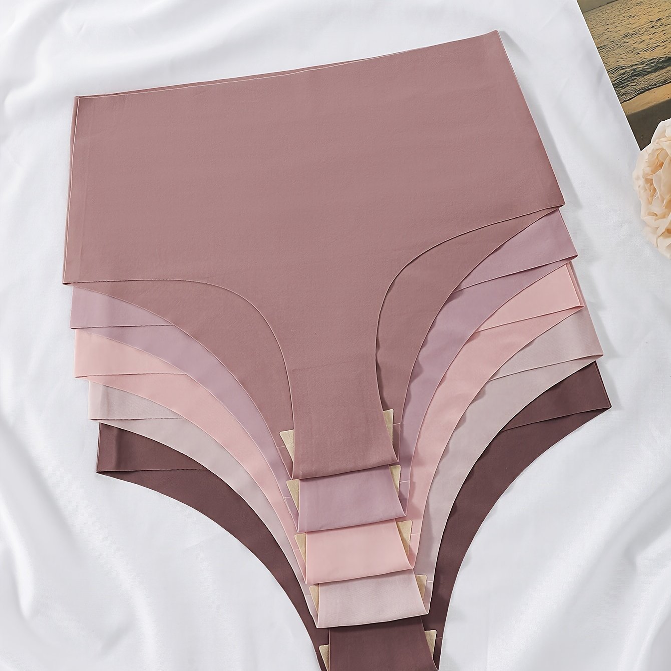 5-Pack Women's Solid Color Comfortable Breathable High-Waisted Briefs NovaCart