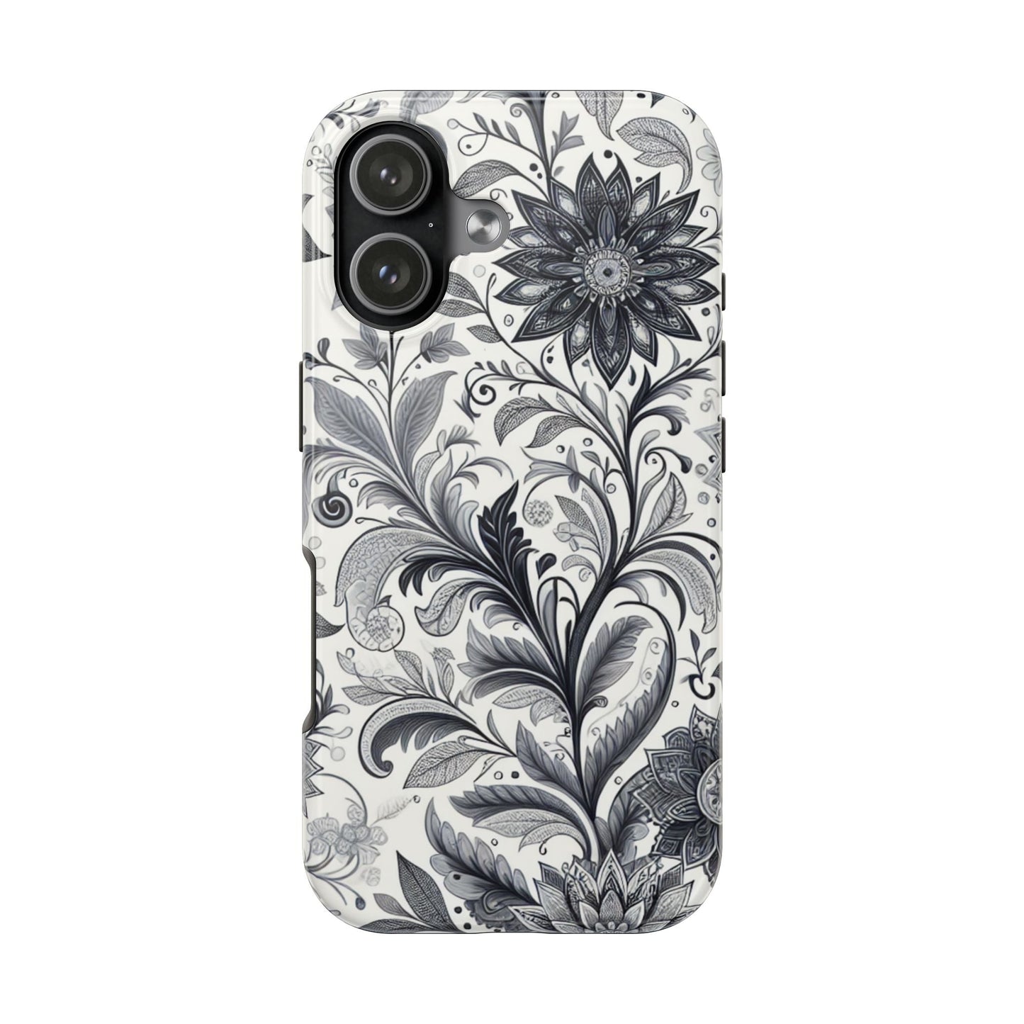 Floral Tough Phone Cases, Durable Phone Cover, Stylish Floral Design, Gift for Her, Trendy Tech Accessories, Birthday Present Grayceful LLC