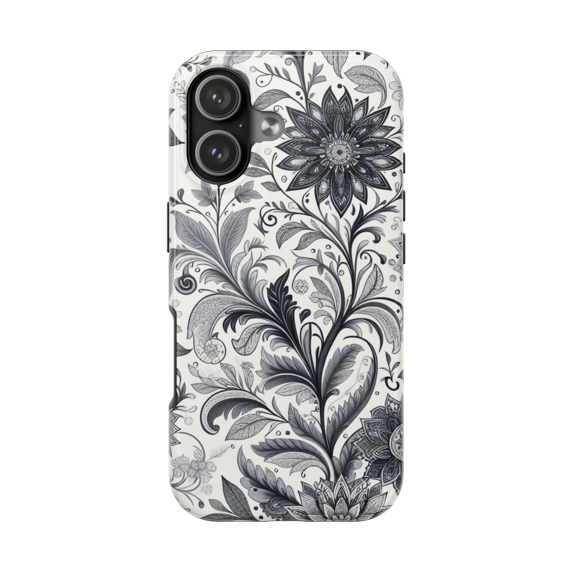 Floral Tough Phone Cases, Durable Phone Cover, Stylish Floral Design, Gift for Her, Trendy Tech Accessories, Birthday Present Grayceful LLC