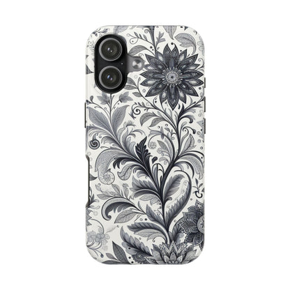 Floral Tough Phone Cases, Durable Phone Cover, Stylish Floral Design, Gift for Her, Trendy Tech Accessories, Birthday Present Grayceful LLC