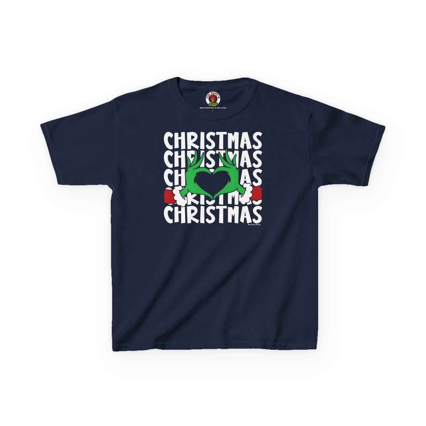 Christmas Heart Kids Tee The Devil's Pickle