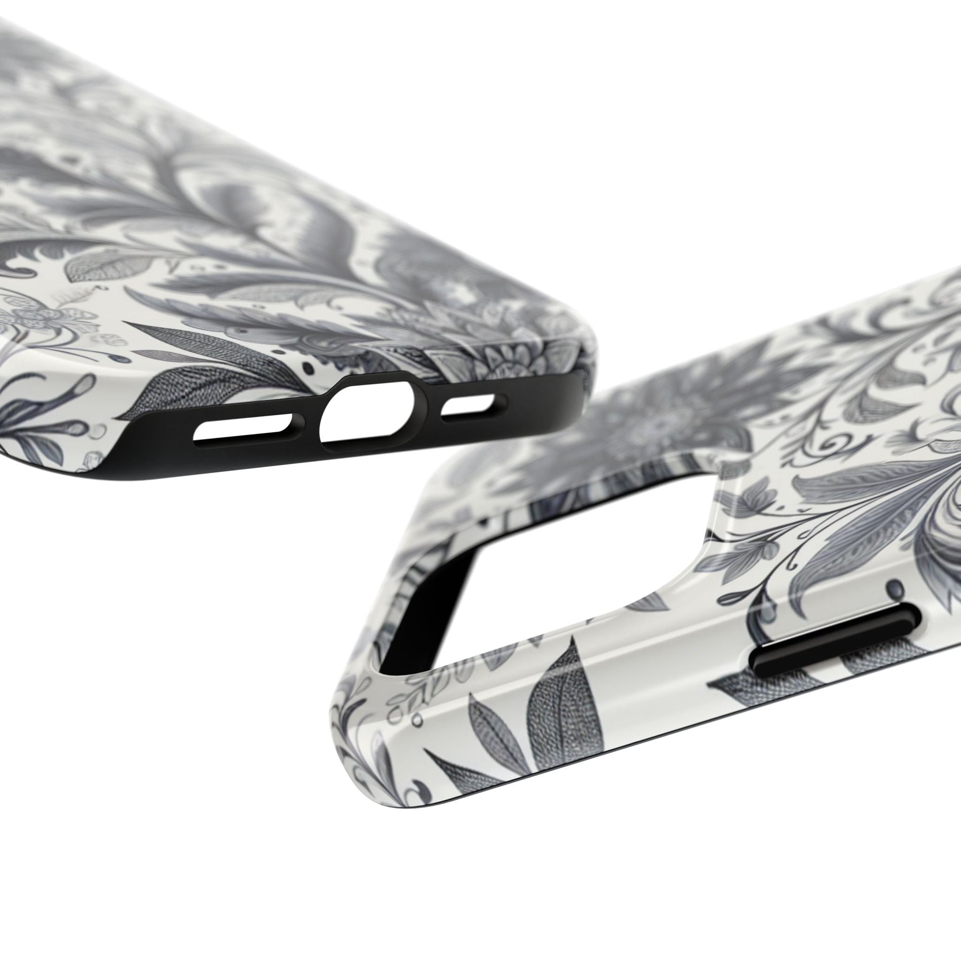 Floral Tough Phone Cases, Durable Phone Cover, Stylish Floral Design, Gift for Her, Trendy Tech Accessories, Birthday Present Grayceful LLC