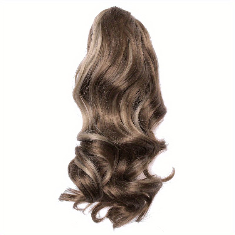 Claw Clip In Body Wave Hair Extensions Long Curly Wavy Ponytail Hair Extensions Synthetic Hair Pieces for Women Girls, Quick Hairstyle, Clip In Hair, Fashionable Wig, Loose Wave, Durable Clipins, Highquality Extensions, Wavy NovaCart