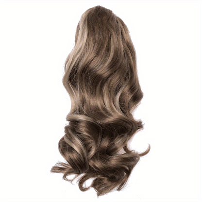 Claw Clip In Body Wave Hair Extensions Long Curly Wavy Ponytail Hair Extensions Synthetic Hair Pieces for Women Girls, Quick Hairstyle, Clip In Hair, Fashionable Wig, Loose Wave, Durable Clipins, Highquality Extensions, Wavy NovaCart