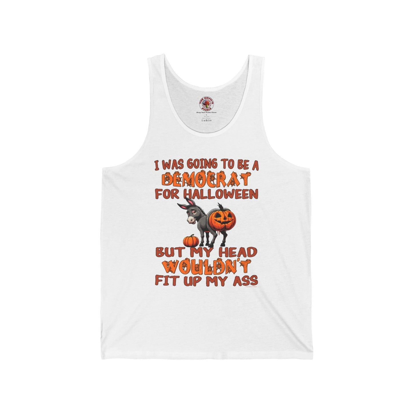 Democrat for Halloween Tank Top The Devil's Pickle