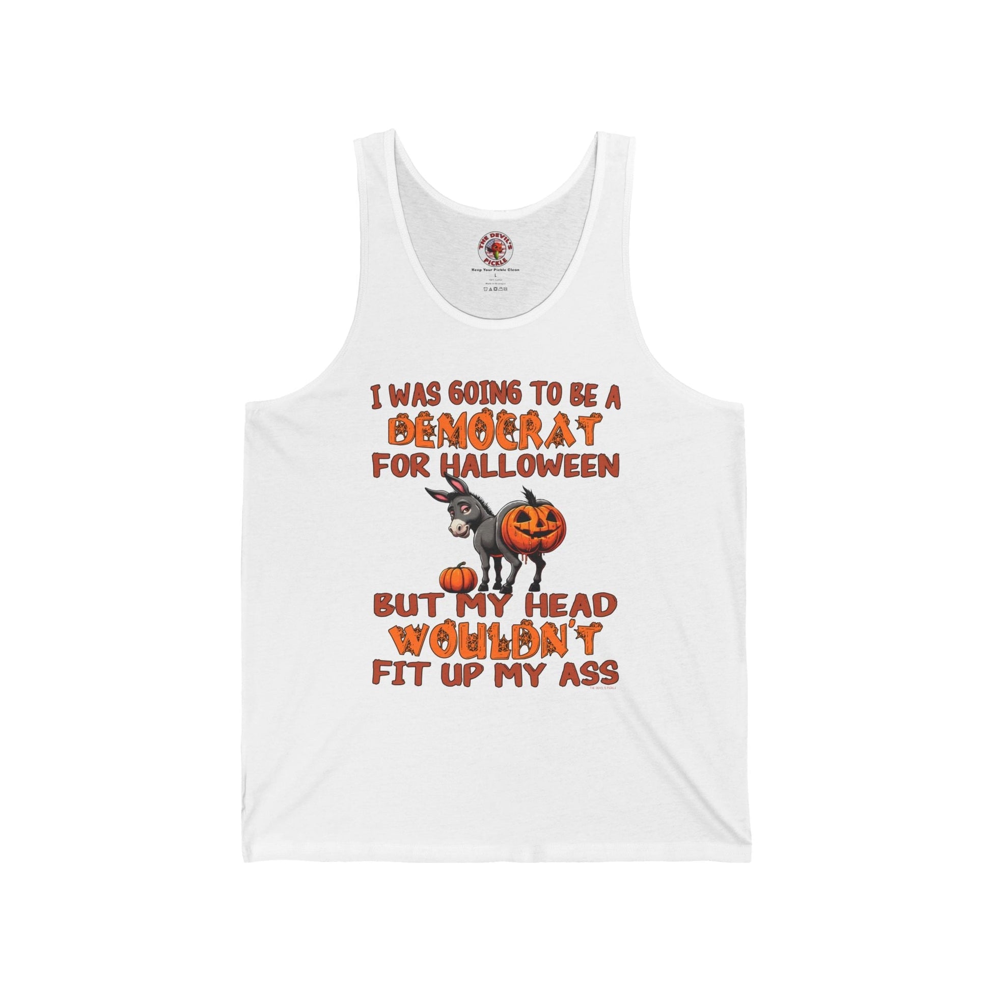 Democrat for Halloween Tank Top The Devil's Pickle