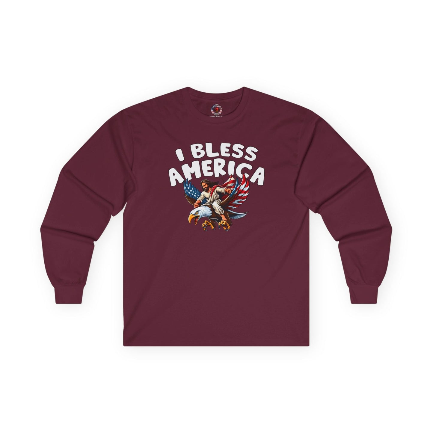 I Bless America Long Sleeve Tee The Devil's Pickle