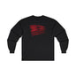 Red American Flag Long Sleeve Tee The Devil's Pickle