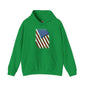 Distressed American Flag Hooded Sweatshirt The Devil's Pickle