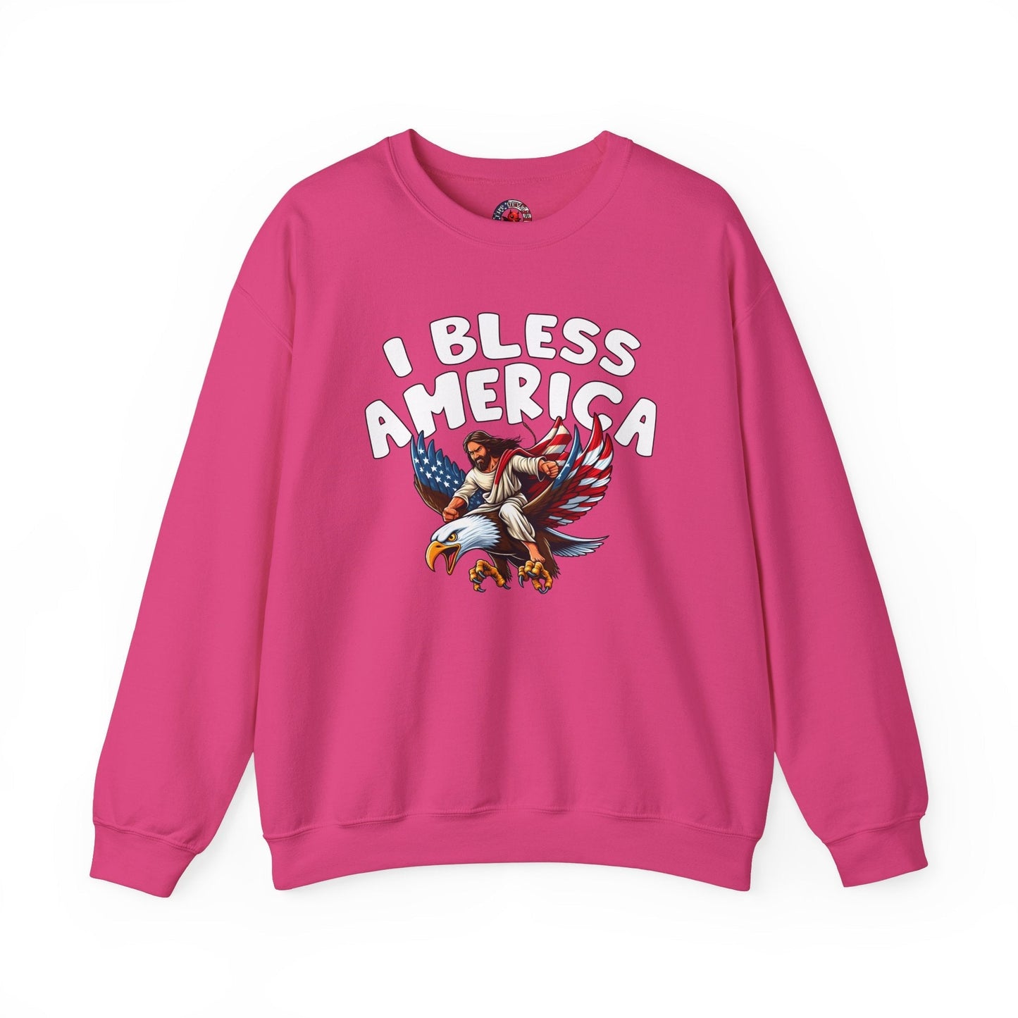 I Bless America Crewneck Sweatshirt The Devil's Pickle