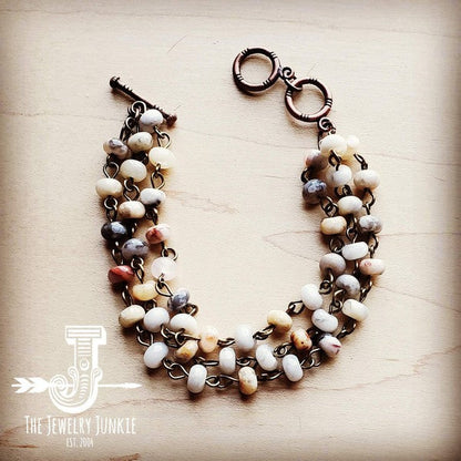 'Natural Agate triple strand bracelet Shop Style & More | Fresh Looks, Everyday Deals & Free Shipping
