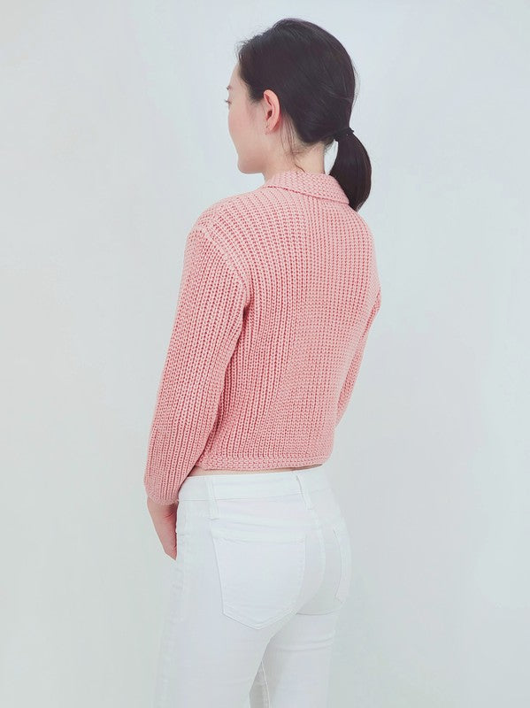 Button Down Vintage Crop Sweater Cardigan w/Collar Shop Style & More | Fresh Looks, Everyday Deals & Free Shipping