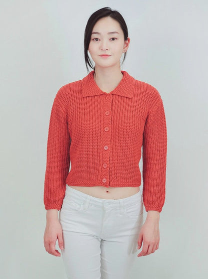 Button Down Vintage Crop Sweater Cardigan w/Collar Shop Style & More | Fresh Looks, Everyday Deals & Free Shipping
