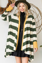 Open Front Striped Draped Cardigan Shop Style & More | Fresh Looks, Everyday Deals & Free Shipping