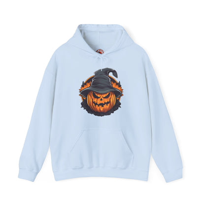 Scary Witch Pumpkin Halloween Hooded Sweatshirt The Devil's Pickle