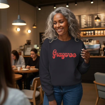 Unisex Lightweight Crewneck Sweatshirt "Grayvee" Grayceful LLC