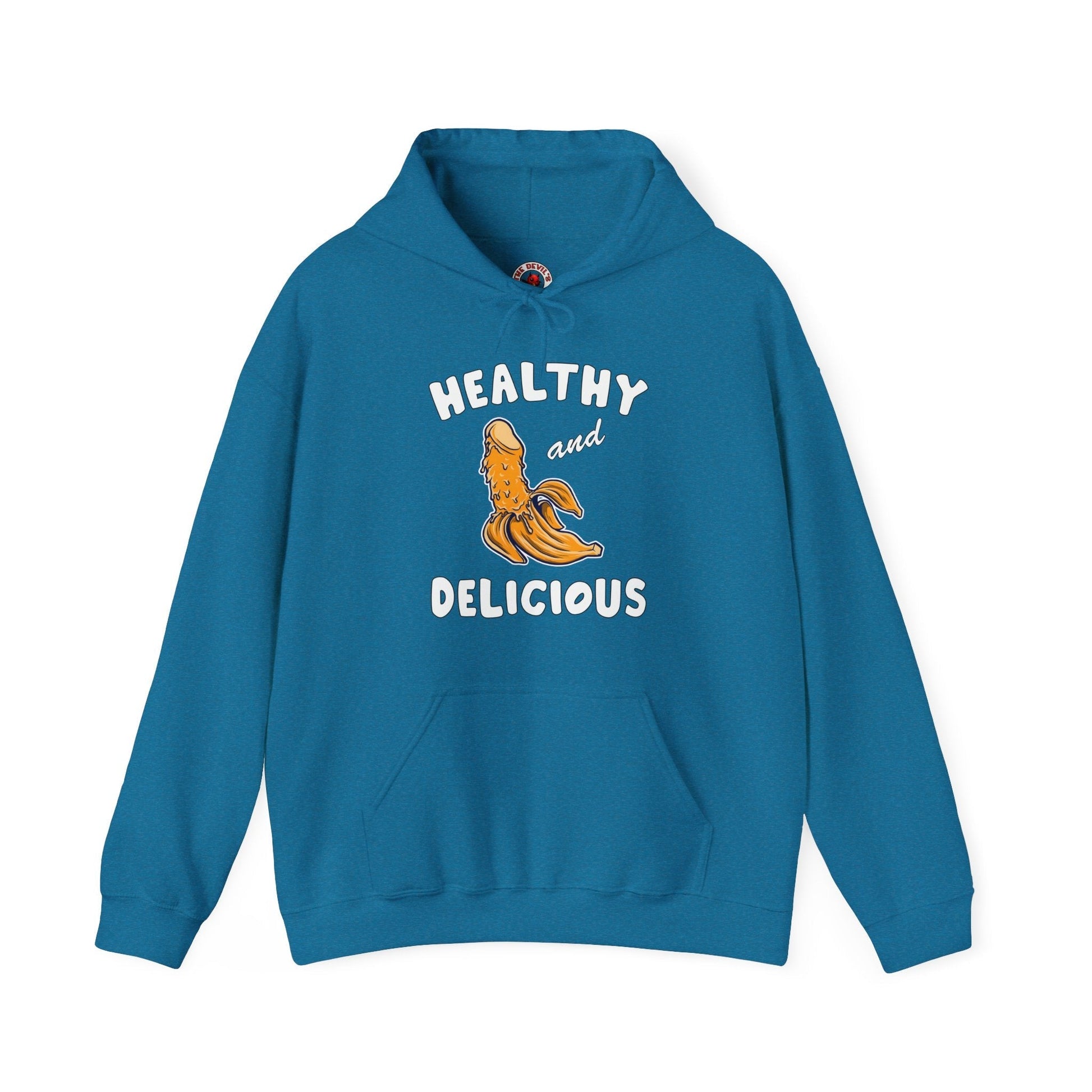 Healthy and Delicious Hooded Sweatshirt The Devil's Pickle