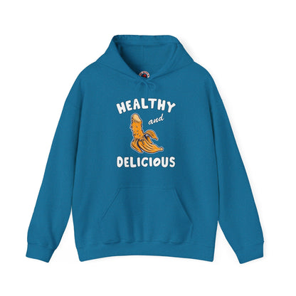 Healthy and Delicious Hooded Sweatshirt The Devil's Pickle